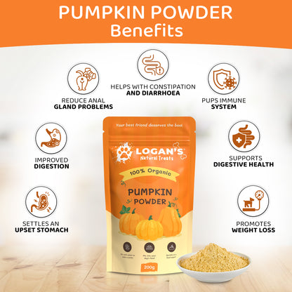Organic Pumpkin Powder | Pet Pumpkin Powder | Logan’s Natural Treats