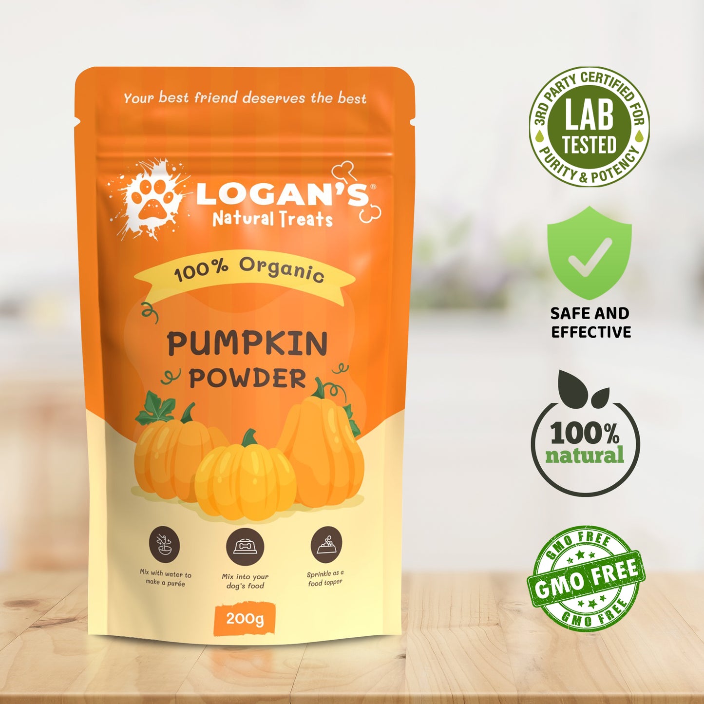 Organic Pumpkin Powder | Pet Pumpkin Powder | Logan’s Natural Treats