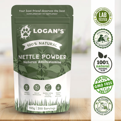 Nettle Powder – Natural Antihistamine for Dogs & Cats
